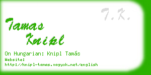 tamas knipl business card